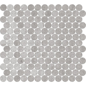 Victiles Tile ART056 PR23NG-H ARTEMIS NEW GREY PENNY ROUND HONED 23X23MM (300X300mm per sheet)