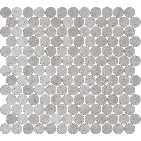 Victiles Tile ART056 PR23NG-H ARTEMIS NEW GREY PENNY ROUND HONED 23X23MM (300X300mm per sheet)