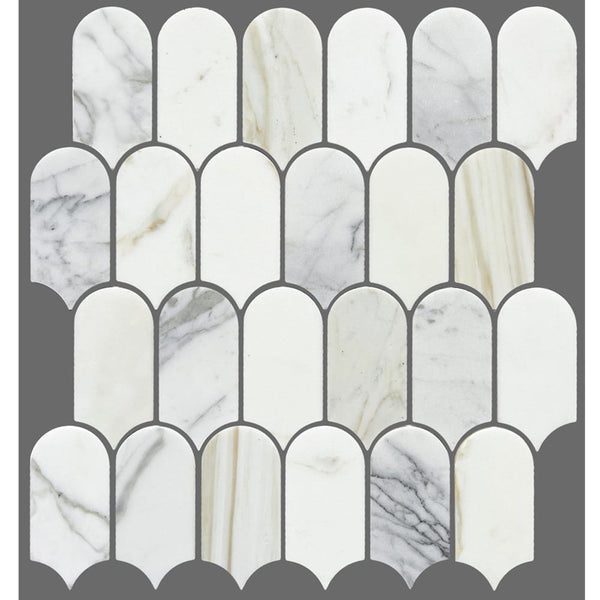 Victiles Tile ART401 ARTEMIS CALACATTA GOLD FEATHER HONED 50X103 (330x330mm per Sheet)