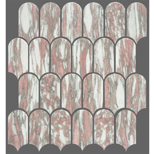 Victiles Tile ART427 ARTEMIS NORWEGIAN PINK FEATHER HONED 50X103 (330x330mm per Sheet)