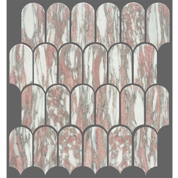 Victiles Tile ART427 ARTEMIS NORWEGIAN PINK FEATHER HONED 50X103 (330x330mm per Sheet)