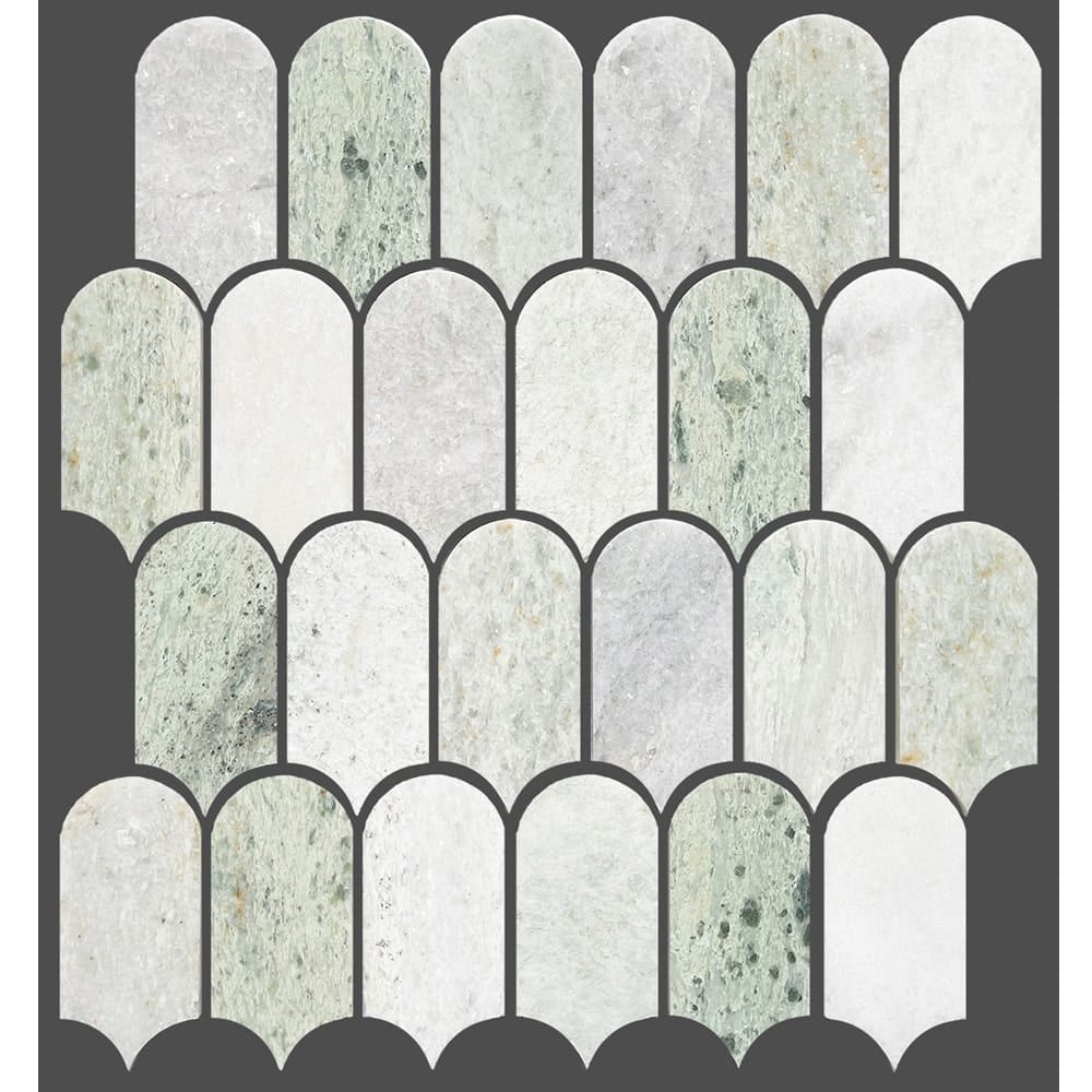 Victiles Tile ART432 ARTEMIS MING GREEN FEATHER HONED 50X103 (330x330mm per Sheet)