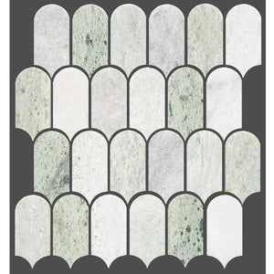 Victiles Tile ART432 ARTEMIS MING GREEN FEATHER HONED 50X103 (330x330mm per Sheet)