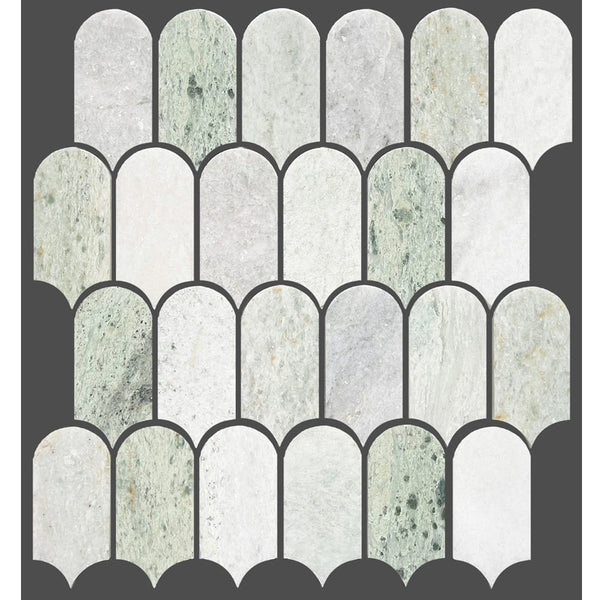 Victiles Tile ART432 ARTEMIS MING GREEN FEATHER HONED 50X103 (330x330mm per Sheet)