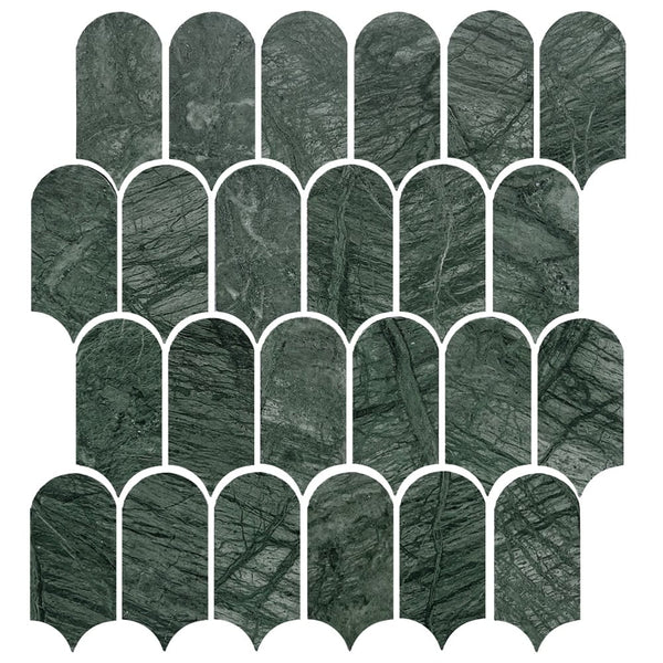 Victiles Tile ART433 ARTEMIS INDIAN GREEN FEATHER HONED 50X103 (330x330mm per Sheet)