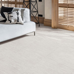 Victiles Tile Aura White Matt Travertine Look Tile 600x600mm