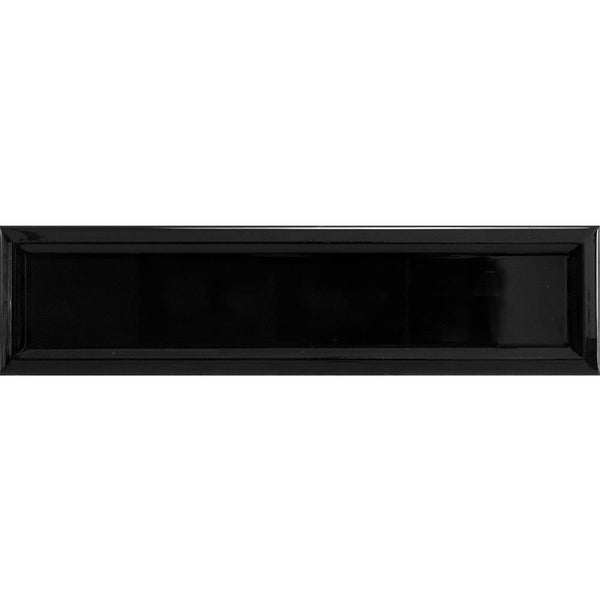 Victiles Tile EDG BLKFG EDGE BLACK FRAME 68x280MM GLOSS