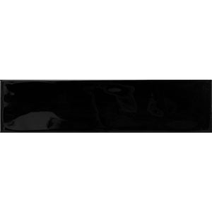Victiles Tile EDG BLKWG EDGE BLACK WAVE 68x280MM GLOSS