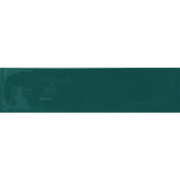 Victiles Tile EDG DGNWM EDGE DARK GREEN WAVE 68x280MM MATT