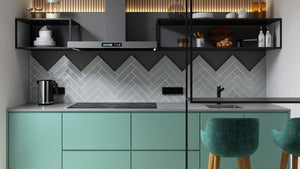 Victiles Tile EDG DGYFG EDGE DARK GREY FRAM 68x280MM GLOSS