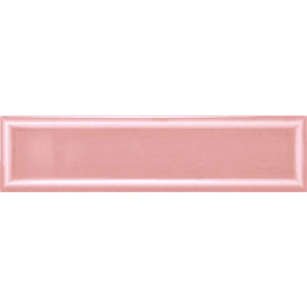 Victiles Tile EDG PNKFG EDGE PINK FRAME 68x280MM GLOSS