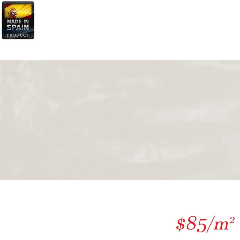 Victiles Tile EQU0001 COTTAGE SUBWAY WHITE GLOSS 75X150MM Made in Spain