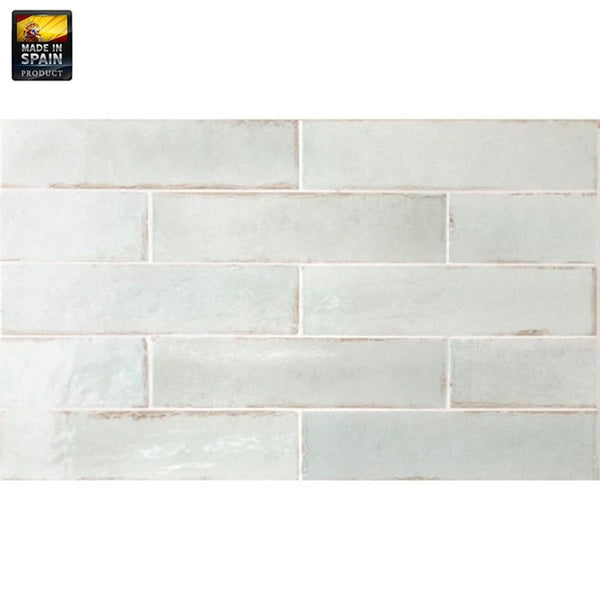 Victiles Tile EQU0039 TRIBECA SEAGLASS MINT GLOSS SUBWAY 60X246MM