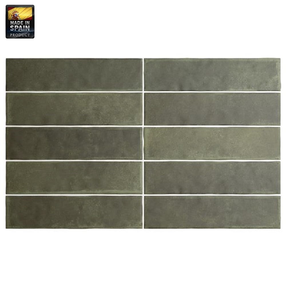 Victiles Tile EQU0059 ARGILE KHAKI MATT SUBWAY 60X246MM Made In Spain