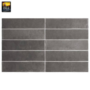 Victiles Tile EQU0063 ARGILE DARK MATT SUBWAY 60X246MM Made In Spain