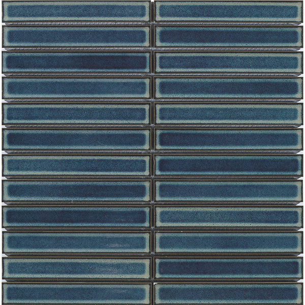 Victiles Tile FGR LBL214G FINGER SPECKLE MOSAIC LIGHT BLUE GLOSS 300X300MM