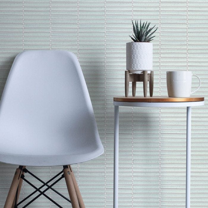 FGR WHT214G FINGER SPECKLE MOSAIC WHITE GLOSS 300X300MM