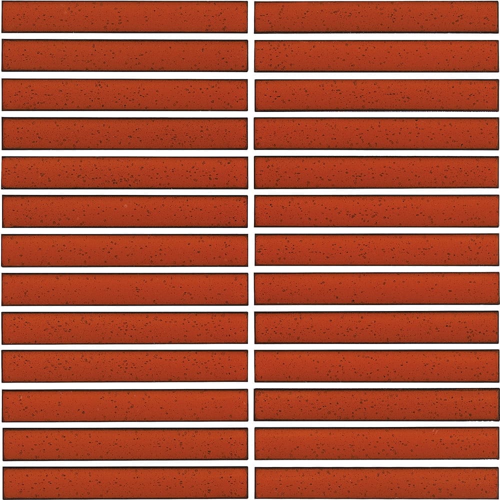 Victiles Tile FINGER SPECKLE MOSAIC TERRACOTTA 20X145 GLOSS
