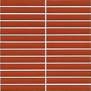 Victiles Tile FINGER SPECKLE MOSAIC TERRACOTTA 20X145 GLOSS