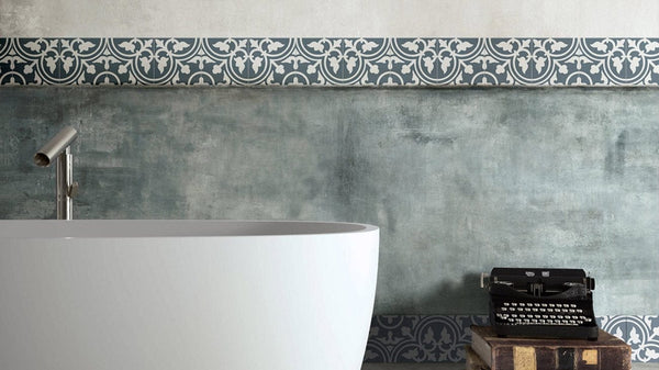 Victiles Tile HER DF317 HERITAGE ASTER BLUE LOOK 200X200 MATT