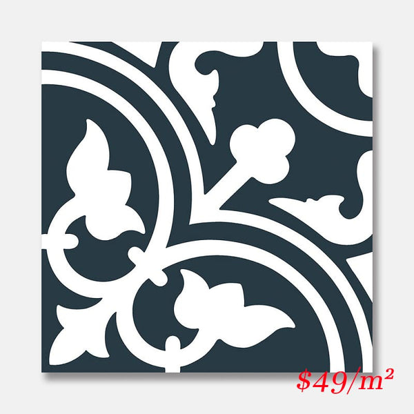Victiles Tile HER DF320 HERITAGE ASTER NAVY LOOK 200X200 MATT
