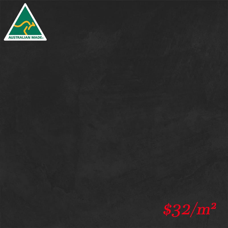 Victiles Tile KEN CHA45M KENSINGTON CHARCOAL 450x450MM MATT Made in Australia