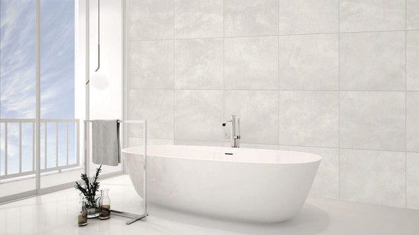 Victiles Tile KEN WHT36M KENSINGTON WHITE 300x600MM MATT Made in Australia