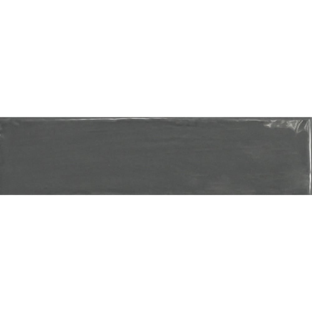 Victiles Tile LEO0053 LODGE SUBWAY GLOSS DARK GREY 75X300MM