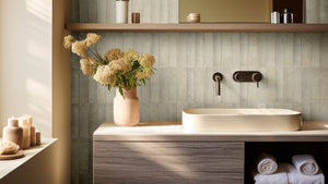 Victiles Tile OTWAY ALABASTER 60X240mm GLOSS SUBWAY TILES