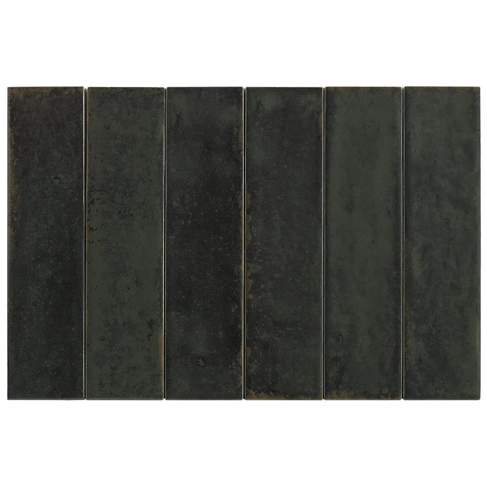 Victiles Tile OTWAY SUBWAY TILES - BLACK 60X240mm GLOSS