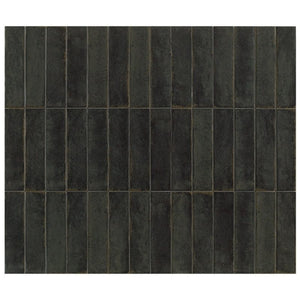 Victiles Tile OTWAY SUBWAY TILES - BLACK 60X240mm GLOSS