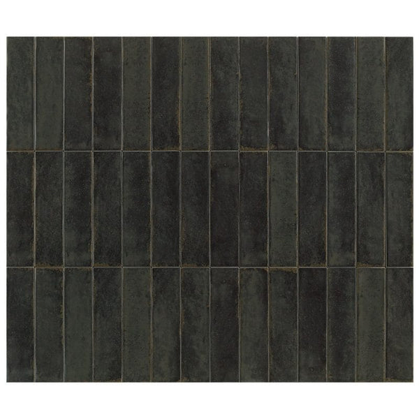 Victiles Tile OTWAY SUBWAY TILES - BLACK 60X240mm GLOSS