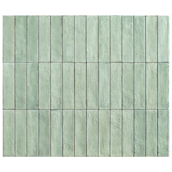 Victiles Tile OTWAY SUBWAY TILES - LIGHT GREEN 60X240 GLOSS