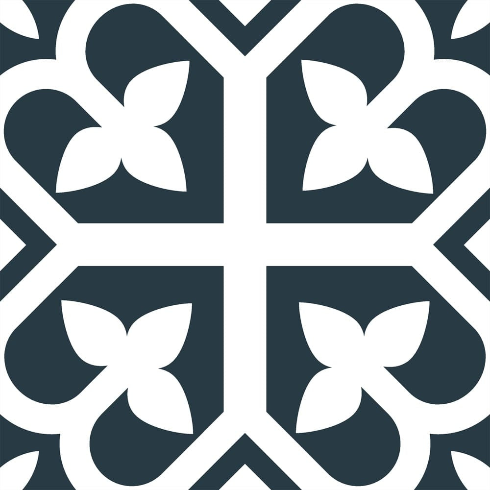 Victiles Tile PICASSO EVO BLOOM NAVY BLUE 200X200