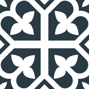 Victiles Tile PICASSO EVO BLOOM NAVY BLUE 200X200