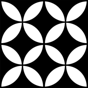Victiles Tile PICASSO EVO GREAT DANE BLK & WHT 200X200