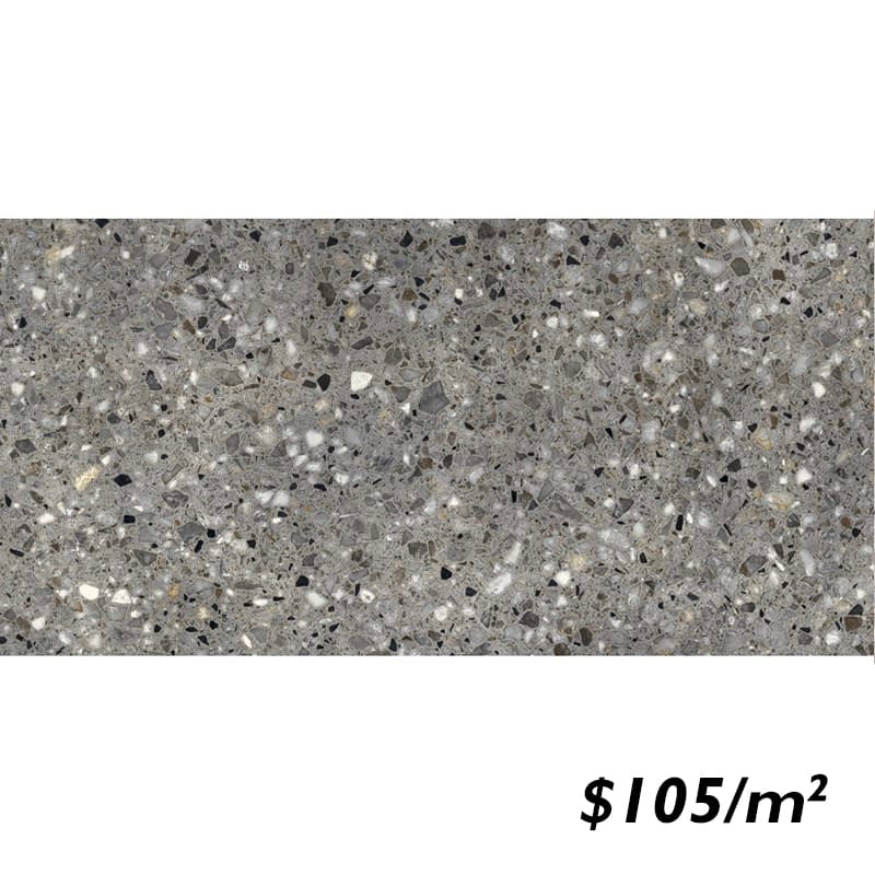 Victiles Tile SAI0019 FRAMMENTA TERRAZZO GRIGIO POLISH RECT 300X600MM