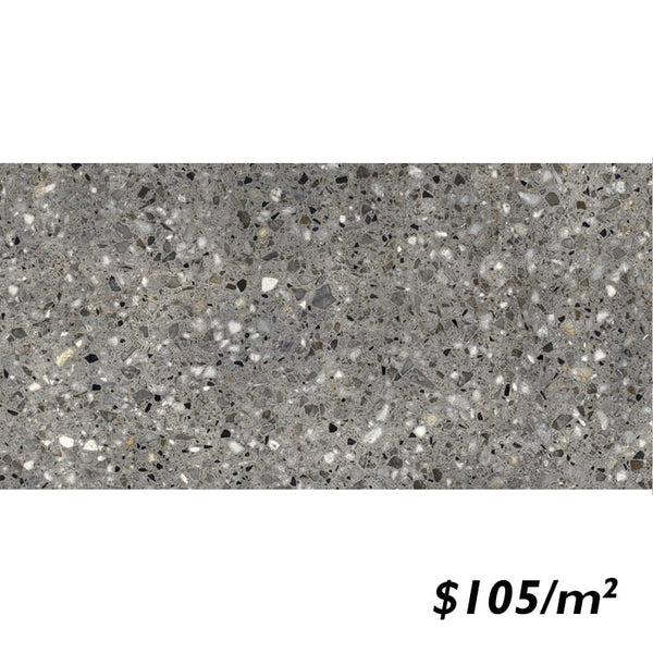 Victiles Tile SAI0019 FRAMMENTA TERRAZZO GRIGIO POLISH RECT 300X600MM