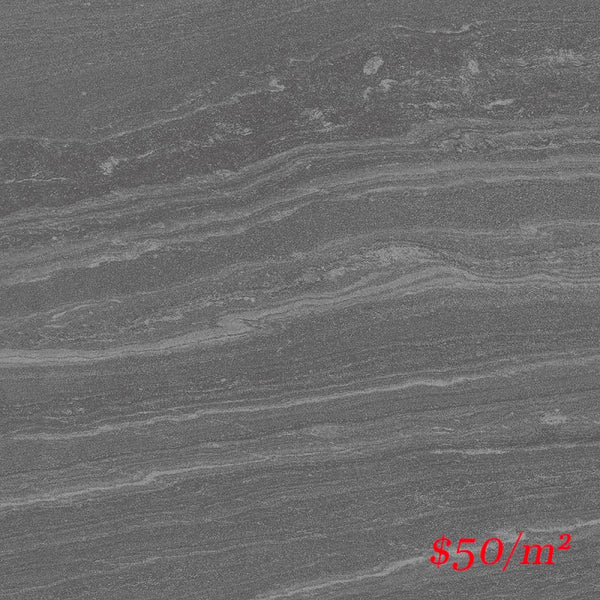Victiles Tile SHA DGY60MS SHADOW DR GREY 600X600MM P4 MATT SMOOTH GRIP