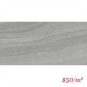 Victiles Tile SHA LGY36MS SHADOW LT GREY 300X600MM P4 MATT SMOOTH GRIP
