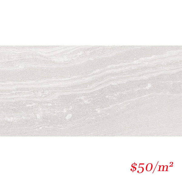 Victiles Tile SHA WHT36MS SHADOW WHITE 300X600MM MATT P4 SMOOTH GRIP