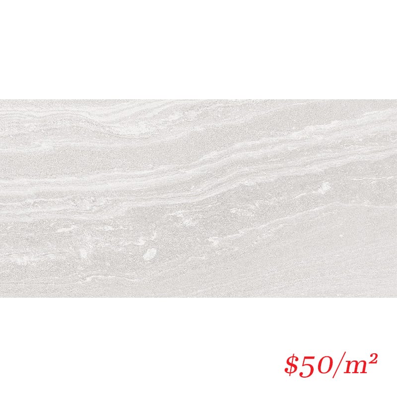 Victiles Tile SHA WHT459L SHADOW WHITE 450X900MM LAPPATO