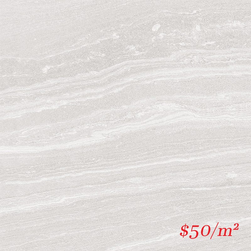 Victiles Tile SHA WHT60MS SHADOW WHITE 600X600MM P4 MATT SMOOTH GRIP
