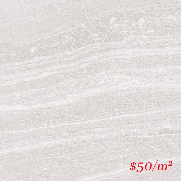Victiles Tile SHA WHT60MS SHADOW WHITE 600X600MM P4 MATT SMOOTH GRIP