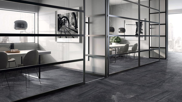 Victiles Tile SHE ANT60L SHELL ANTRACITA 600X600mm LAPATTO