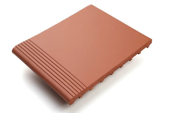 Victiles Tile 3ALIRDSTP ALICE RED TERRACOTTA STEPTREAD 300X300