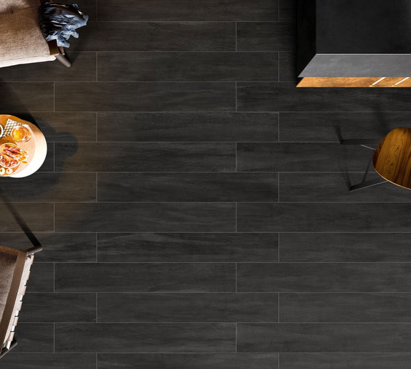 Victiles Tile T/EVWC20120 ENTIVA EVER WOOD CHARCOAL 200*1200 REC.