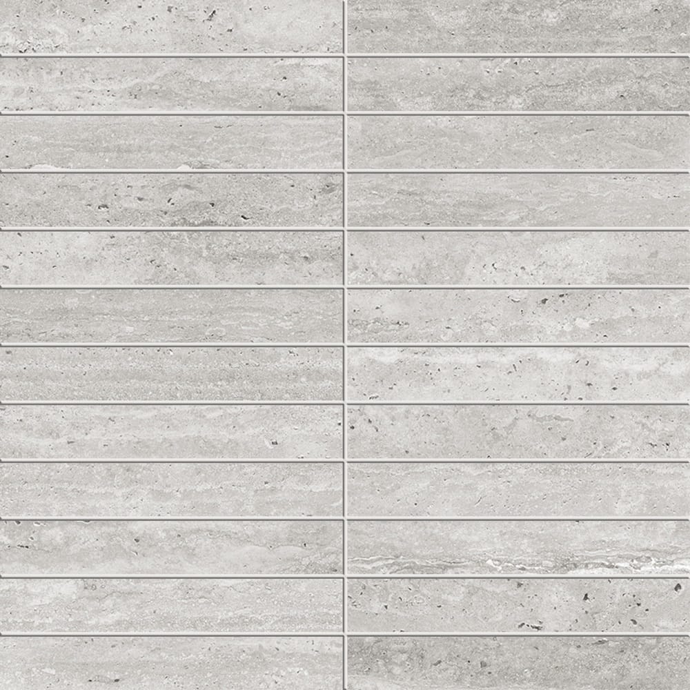 Victiles Tile T/TVCGMMOS ENTIVA TRAVERTINE VEIN CUT GREY MATT P4 MOSAIC 298*298 MM