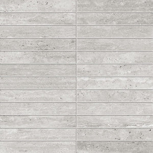 Victiles Tile T/TVCGMMOS ENTIVA TRAVERTINE VEIN CUT GREY MATT P4 MOSAIC 298*298 MM