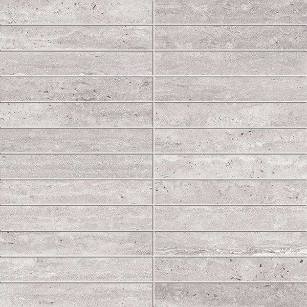 Victiles Tile T/TVCGMMOS ENTIVA TRAVERTINE VEIN CUT GREY MATT P4 MOSAIC 298*298 MM